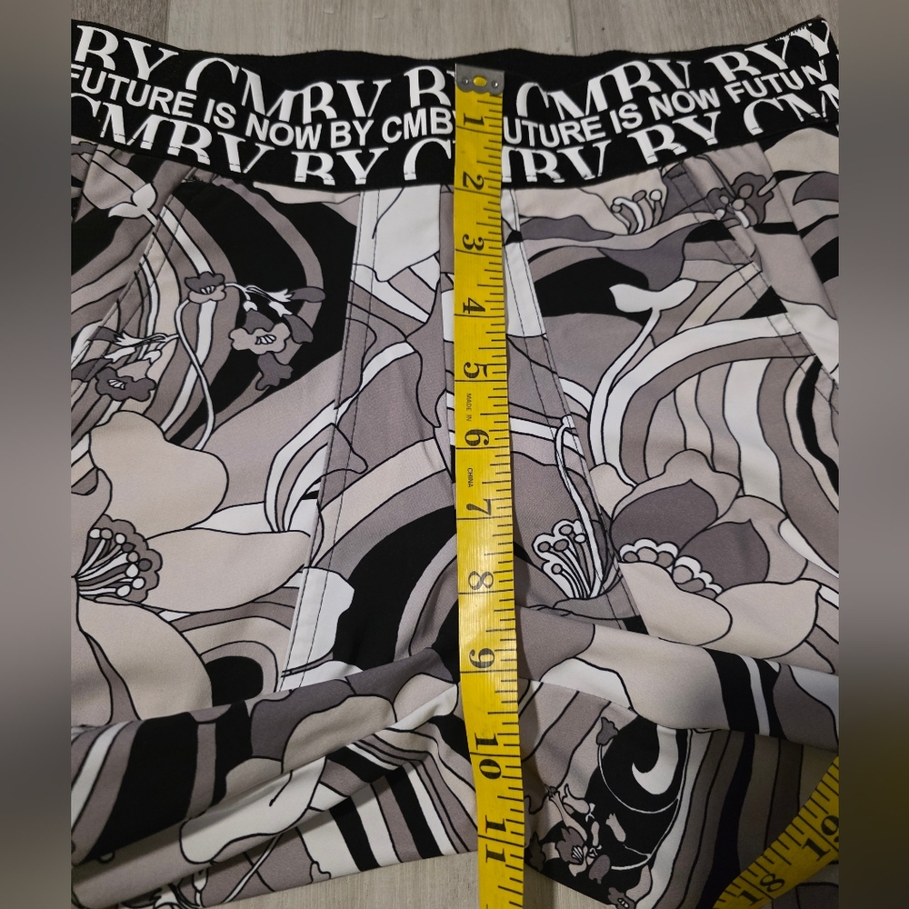 CAMBIO Jorden Abstract Floral Leggings High Rise Stretch Athleisure Pants Sz 34 - Picture 9 of 14